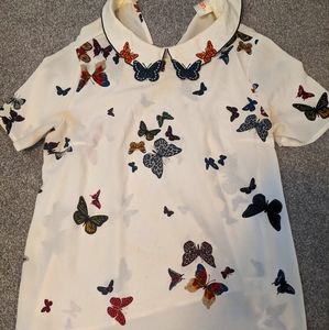 Beautiful butterfly blouse with embroidery